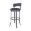 Swivel Upholstered Counter Stool with Metal Frame-20897329-87189049-87189059