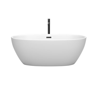 Juno 63'' x 32'' Soaking Acrylic Bathtub with Faucet