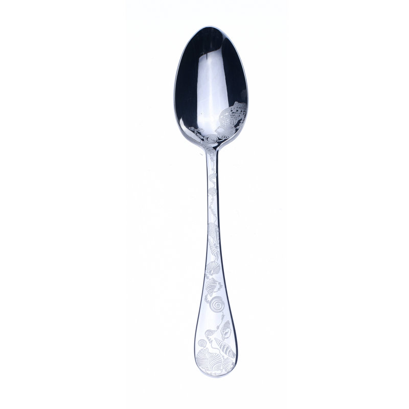 Venere Stainless Steel Dessert Spoon, Silver
