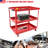 30.5" Heavy Duty Industrial Service Cart 3 Tier Rolling Tool Cart Steel Utility Cart-70672859