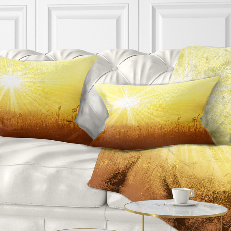 Coussin lombaire à imprimé paysage magnifique