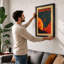 Solar Expedition Retro - Framed Print-731575681-731575682