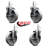 4 Piece Semi Swivel Grip Ring Caster Set