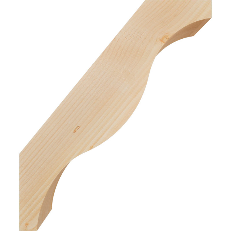Attelle de genou Funston, Sapin de Douglas, Lisse, H 24 po x l 5,5 po x P 20 po
