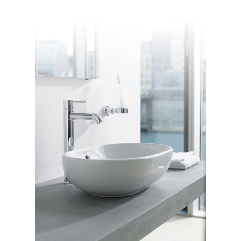 Duravit Design Classics Ceramic Oval Vessel Bathroom Sink with Overflow