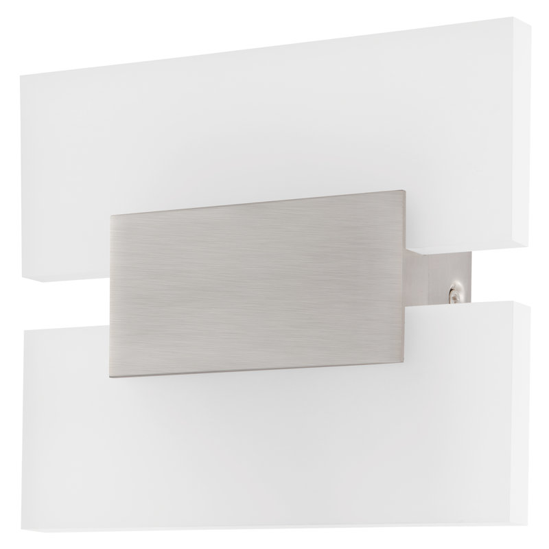 Demelza LED Flush Mounted Sconce, Matte Nickel