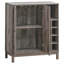Armoire à vin en bois d'acacia patiné avec 2 portes