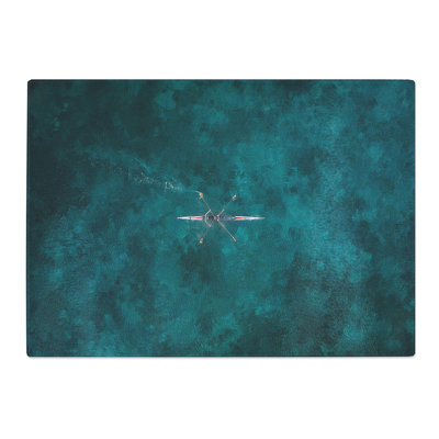 Tempered Glass Rowing on a Lake in Sweden Chopping Board