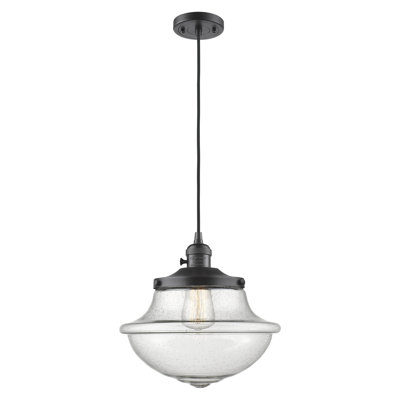 Franklin Restoration - Grourke - Mini-luminaire suspendu à 1 lumière - Interrupteur marche / arrêt - Ampoule DEL
