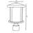 Solus Artisan Round Post Top Post Top Fixture with Frosted Acrylic Lens-88893340-68896433