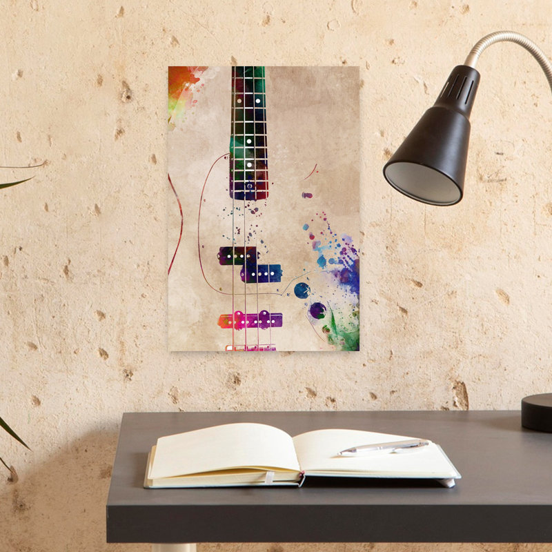 Guitar Music Art 10 Abstract Contemporary Wall Art Print, 45.72cm H x 30.48cm W