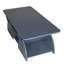 Table basse de coin arrondie avec tablettes ouvertes-1350325340