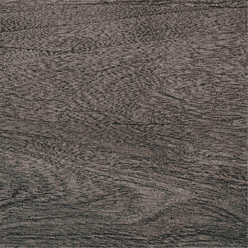 Table de salle à manger en bois d'acacia et en métal avec plateau résistant à l'eau