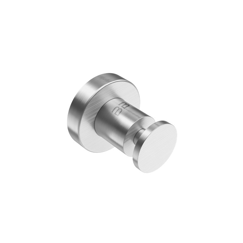 Single Robe Hook, Brushed Stainless Steel