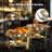 5QT Gold Chafing Dishes for Buffet with Glass Lid (Set of 4)