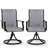 Set of 2 Outdoor Patio 360° Swivel Dining Rocking Chairs - UV Resistant, Padded PVC-coated Polyester Mesh, Rust-Proof Steel Frame, 400 Lb Capacity-1537225015-1537225012