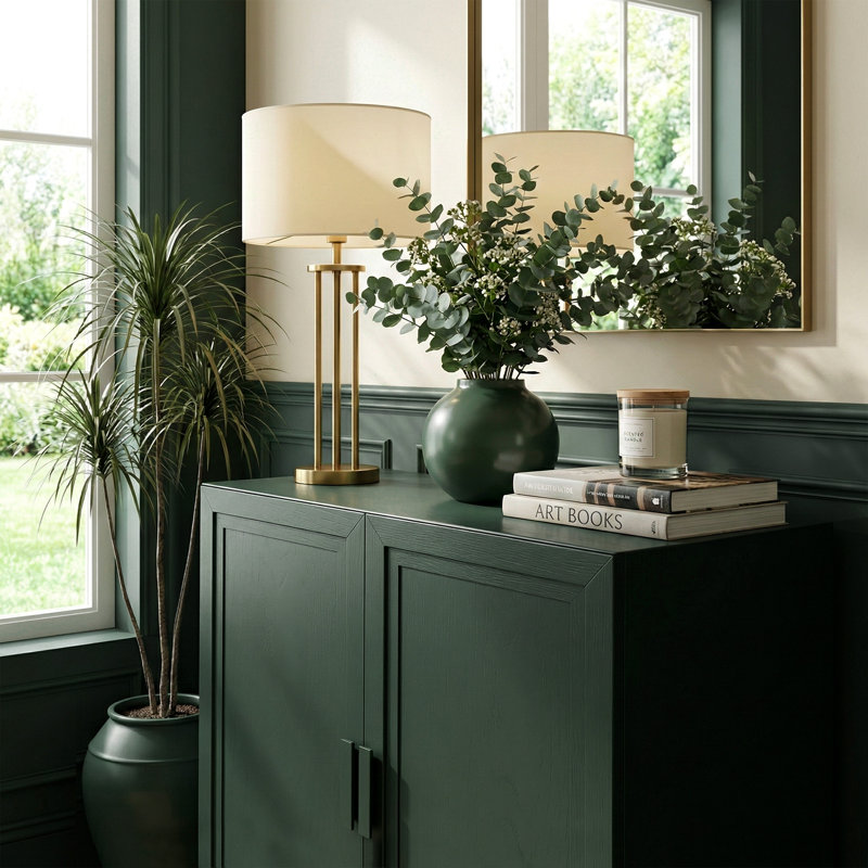 Gershwin Accent Storage Cabinet, 31" H x 31" W x 16" D, Dark Green