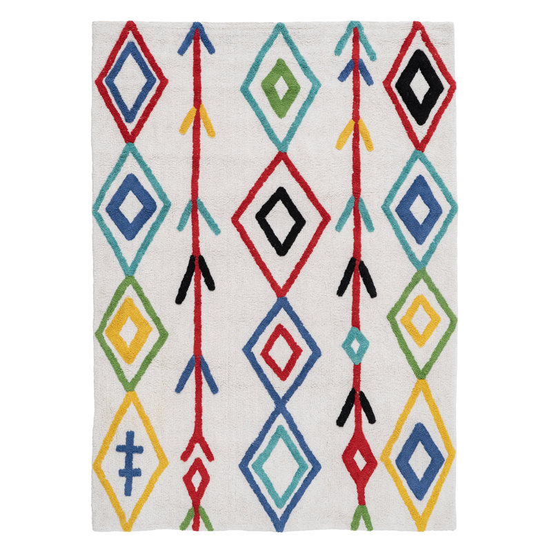 Aymeline Ikat Area Rug, Rectangle 120 x 160cm
