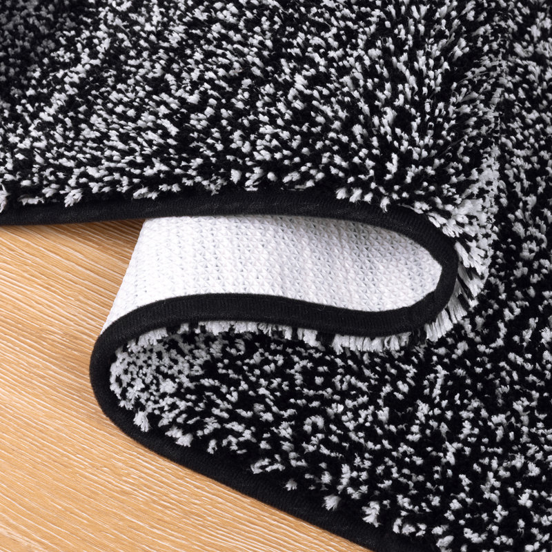 Tapis en microfibre Lazzuro , Noir