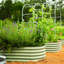 Lit de jardin surélevé d'extérieur en métal 17 po X 17 po-128775184