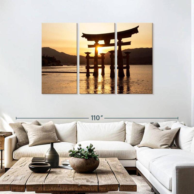 Sebbie Miyajima Torii Sunset, 48" H x 74" W