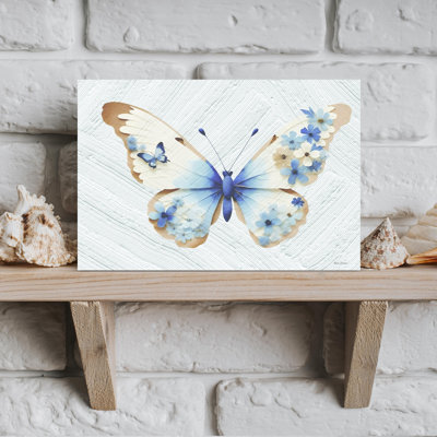 «Flower Flutter IV Vintage Abstract Nature Architecture», art mural