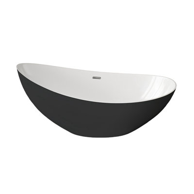 62.99'' x 31.89'' Freestanding Soaking Acrylic Bathtub