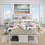 Ensemble de housse de couette designart perroquets, hibiscus et toucan-138867628