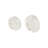 Shoumik Marble Circular Abstract Elephant Decorative White Sculpture with Gray Marble Veins and Cutouts Set