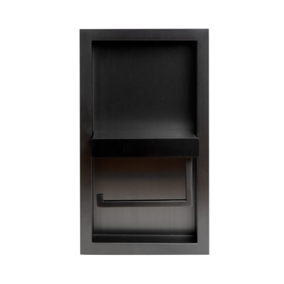 PVD Stainless Steel Recessed Toilet Paper Holder / Bathroom Niche