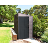 4 ft. W x 8 ft. D Plastic Lean-to Storage Shed