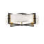Plafonnier 4 lumières Savoy House Hayward en noir mat avec accents laiton chaud