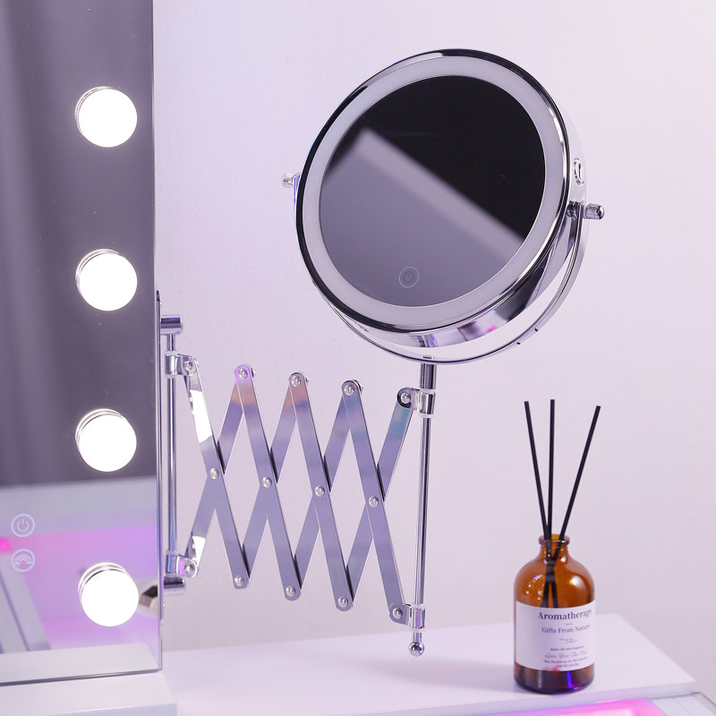 Metal Rectangle Mirror, 22.83" H x 31.49" W x 5.9" D