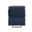 Fauteuil inclinable bleu avec accoudoirs coussinés-166447116