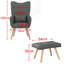 Georgia Upholstered Wingback Chair with Footstool-38292114