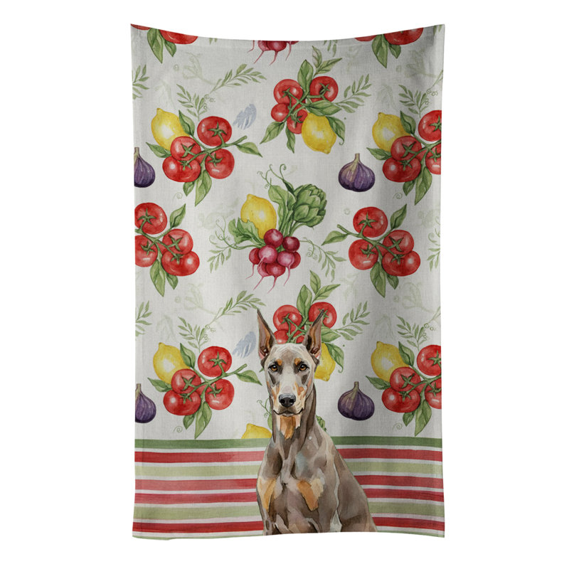 Serviette de cuisine Fawn Doberman Pinscher, Fawn Doberman Pinscher