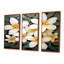 «White Plumeria Flower Retro Teal II» - ensemble d'art mural Plumeria-108309439-108309438