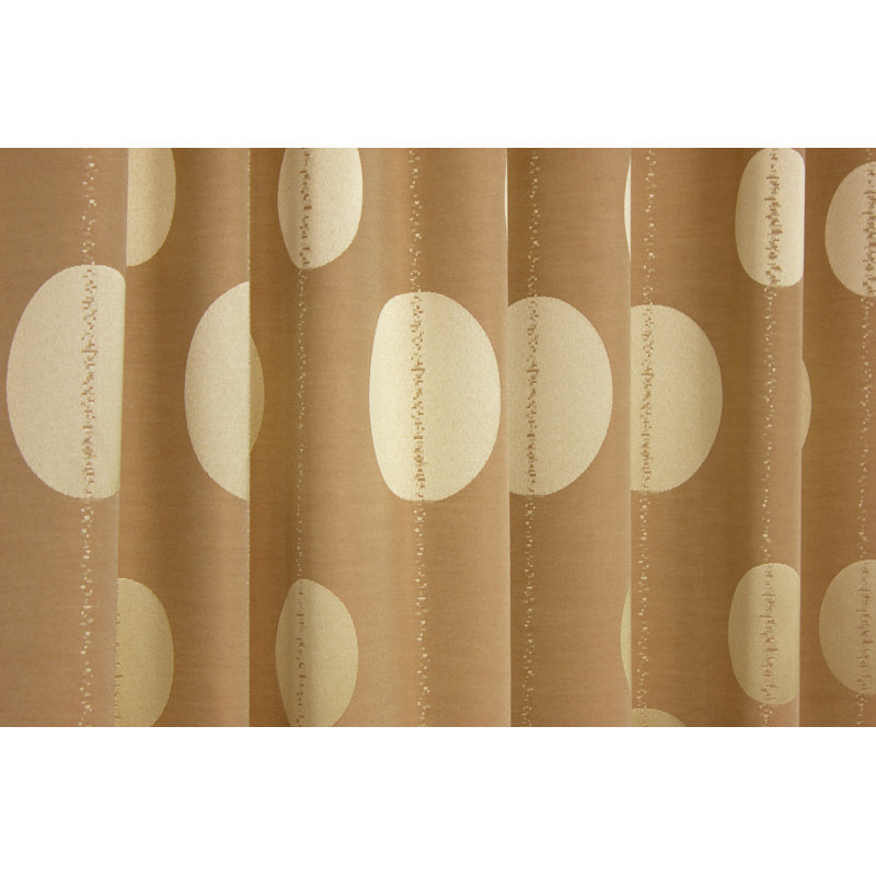 PeoPles Pencil Pleat Room Darkening Single Curtain, 135cm Width x 175cm Drop, Gold