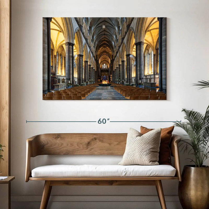 Nef Adella de la cathédrale de Salisbury, H 32 po x l 48 po