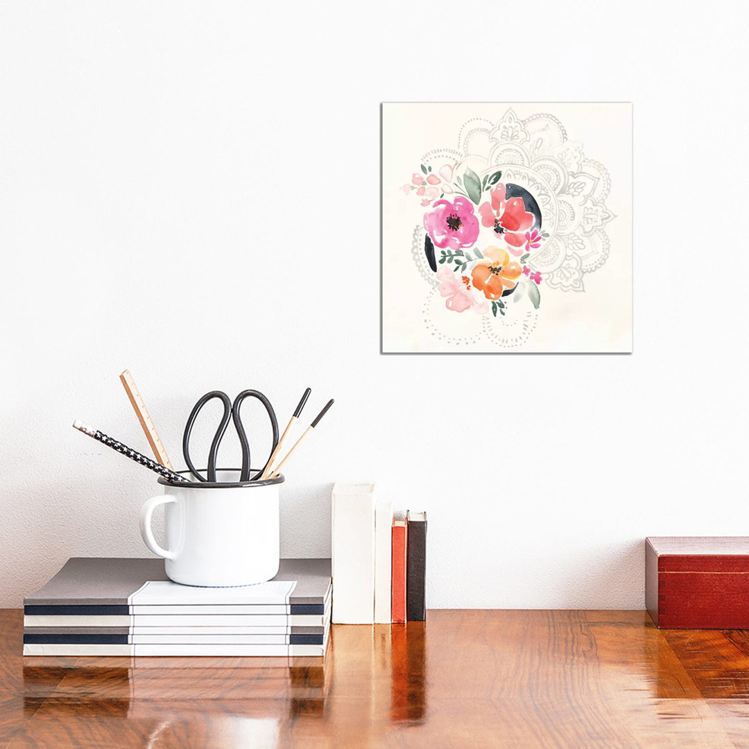 Mandala Bouquet I by - Wrapped Canvas