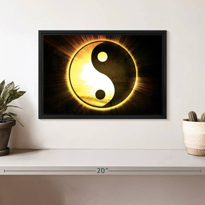 Kerrick Golden Glow Yin Yang, H 9 po x l 13 po