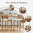 Woven Faux Suede Counter Height Stool with Solid Wood Legs（set of 2）-593538939