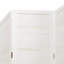 Vidaxl Room Divider 4 Panels White Solid Wood Paulownia