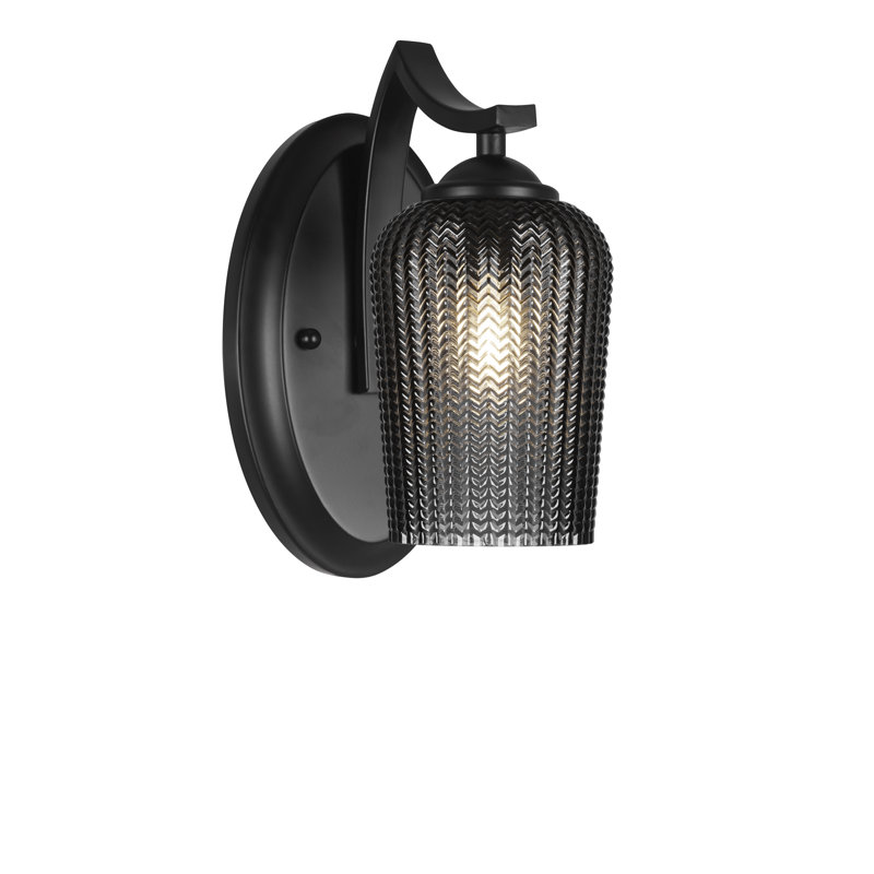 Zilo Wall Sconce, Black, Matte Black
