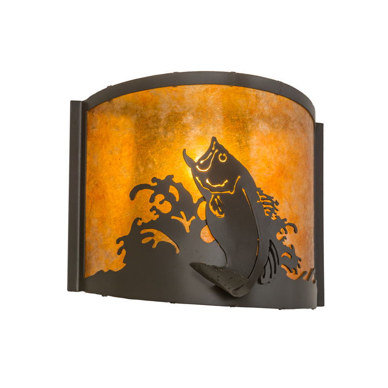 Timeless Bronze 12" Direct Wired Electric Sconce