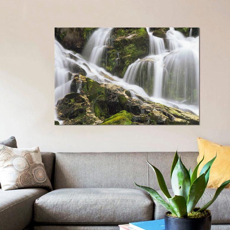 Chutes sur la rivière North Sauk, Mont Baker, forêt nationale Snoqualmie, Washington par Gerry Ellis - reproduction sur toile