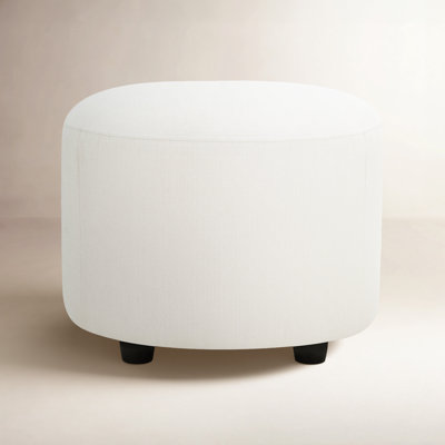 Bobbi 22" Cotton Upholstered Ottoman