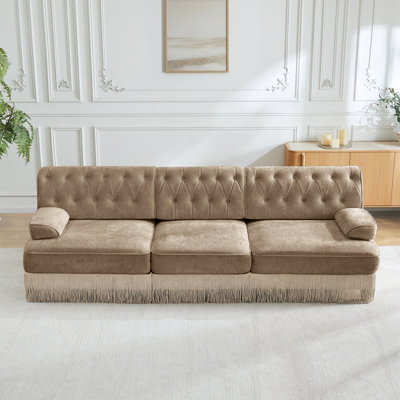 3-Seater sofa with Button Tufted back Design