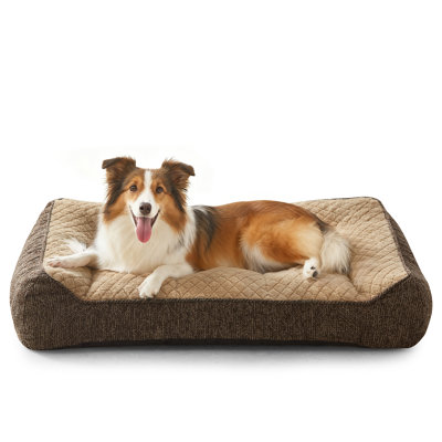 Lit orthopédique pour grands chiens de taille moyenne, lit de repos extra épais avec côtés pour chiens de soutien, canapé moelleux pour animaux de compagnie, housse pour lit de chien lavable à la machine