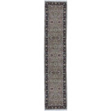 Hand-Knotted High-Quality Brown and Black Runner